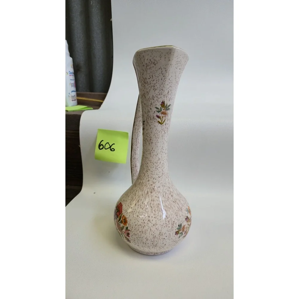 1960's California Originals Pitcher Vase MCM Speckle Art Pottery Torrance CA